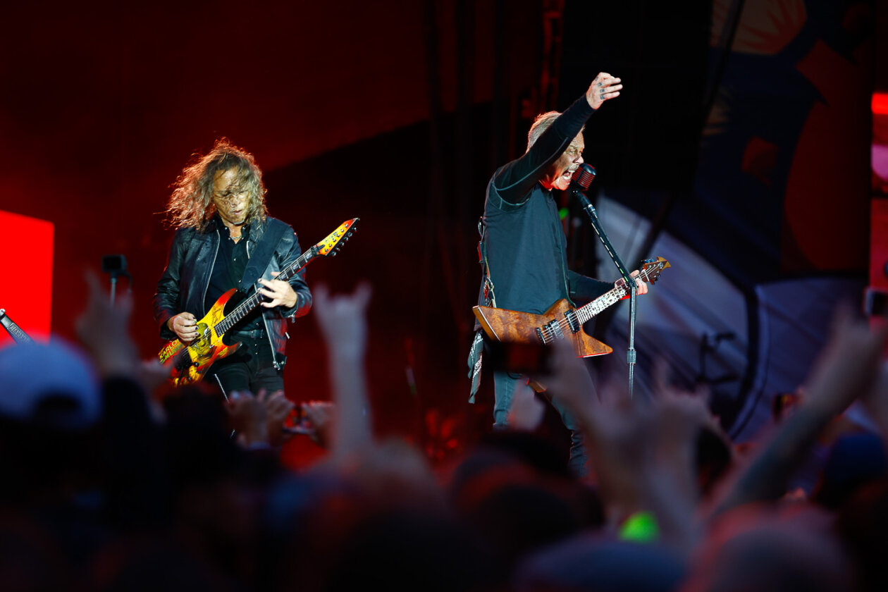 James Hetfield und Co. bei der Download-Premiere am Hockenheimring. – Metallica.