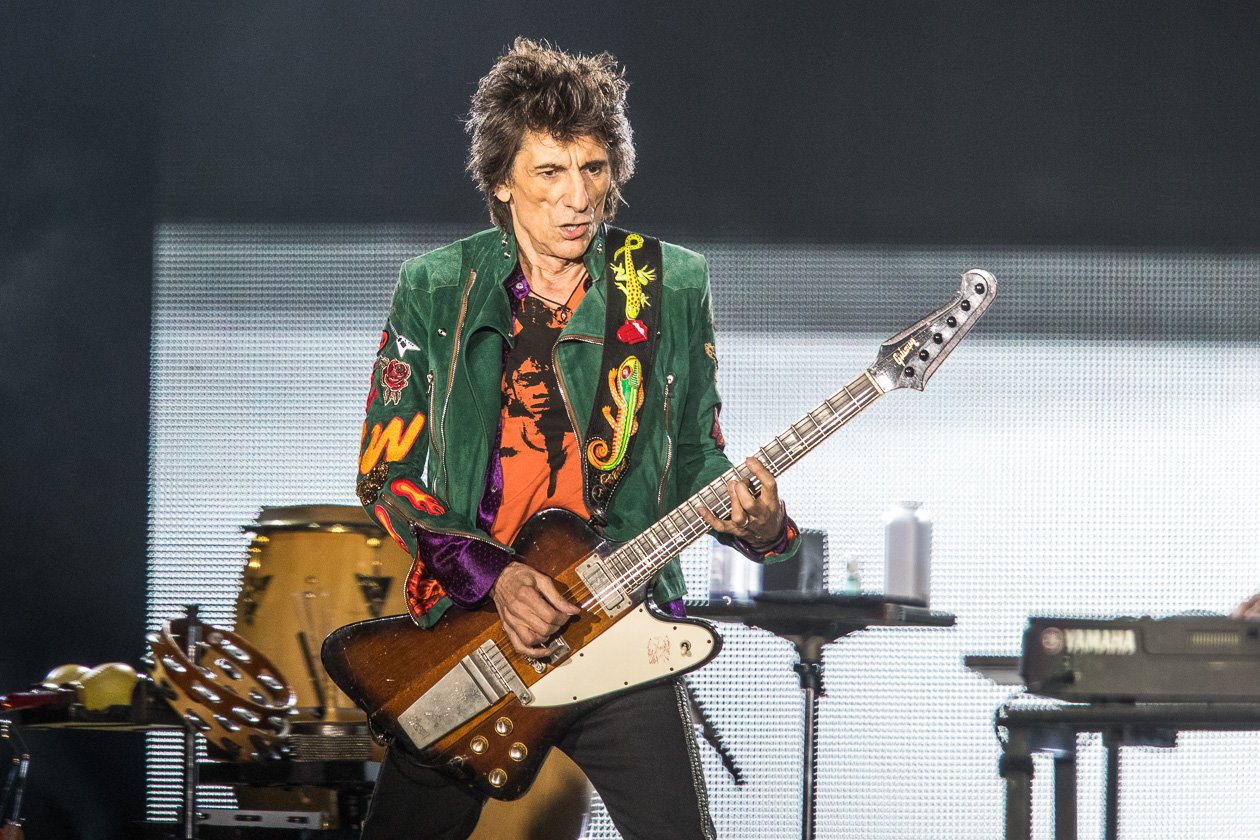 Rolling Stones – Mick Jagger, Keith Richards, Charlie Watts und Ron Wood zum Auftakt der "No Filter"-Europatour in Hamburg. – Ronnie Wood.