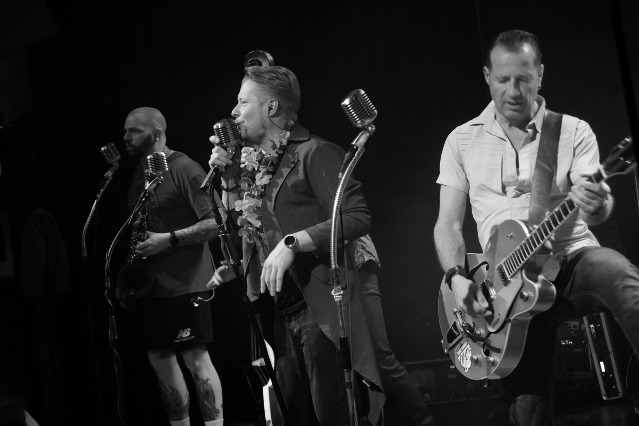 Viel Spielfreude und Energie: die R’n’R/Rockabilly-Institution aus Aschaffenburg. – Boppin' B.