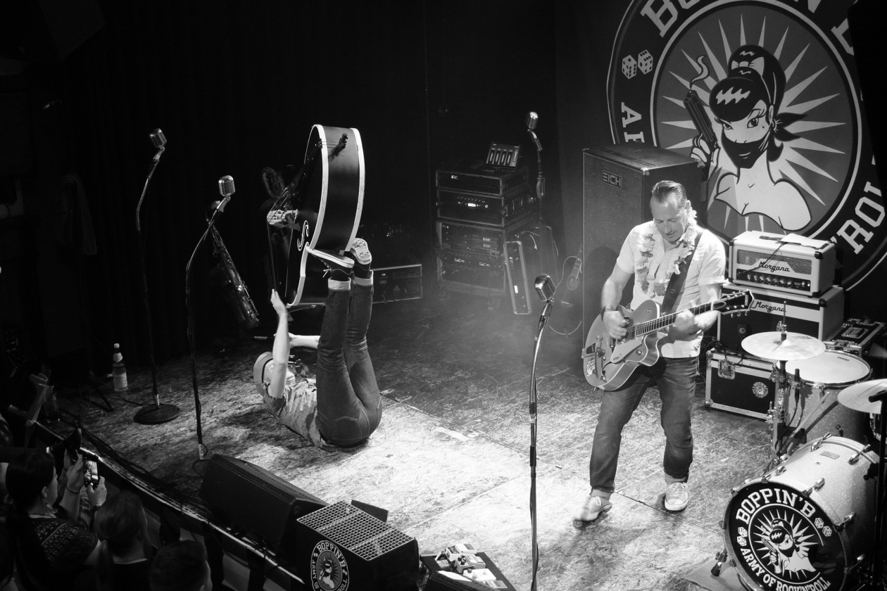 Viel Spielfreude und Energie: die R’n’R/Rockabilly-Institution aus Aschaffenburg. – Boppin' B.
