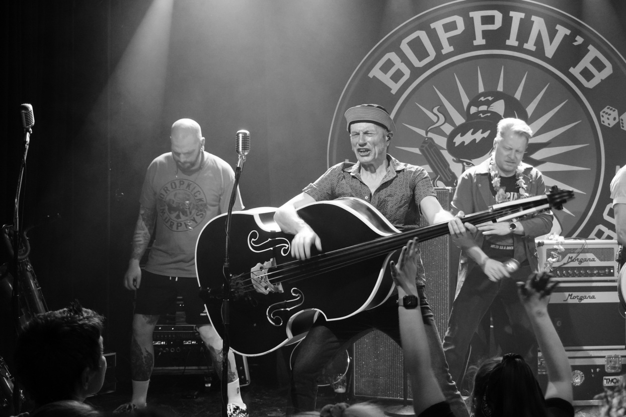Viel Spielfreude und Energie: die R’n’R/Rockabilly-Institution aus Aschaffenburg. – Boppin' B.
