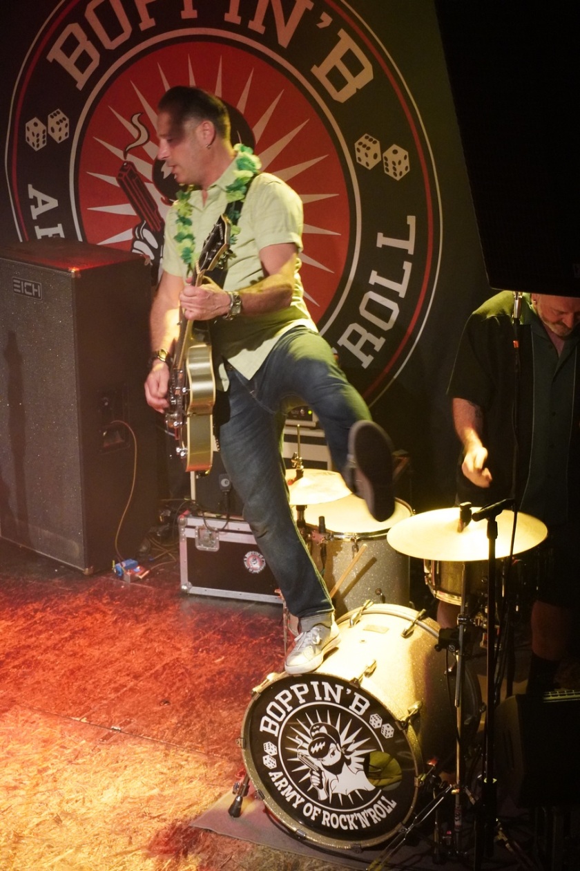 Viel Spielfreude und Energie: die R’n’R/Rockabilly-Institution aus Aschaffenburg. – Boppin' B.