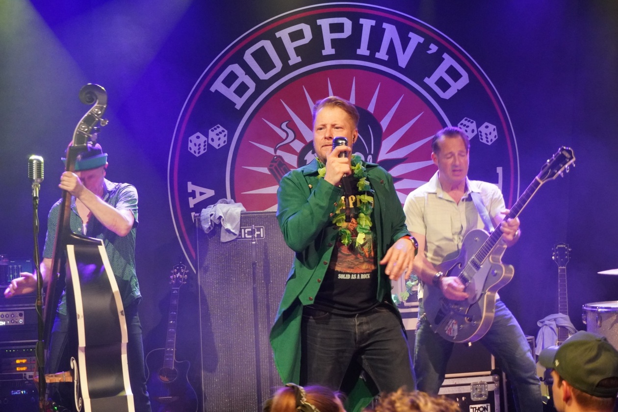 Viel Spielfreude und Energie: die R’n’R/Rockabilly-Institution aus Aschaffenburg. – Boppin' B.