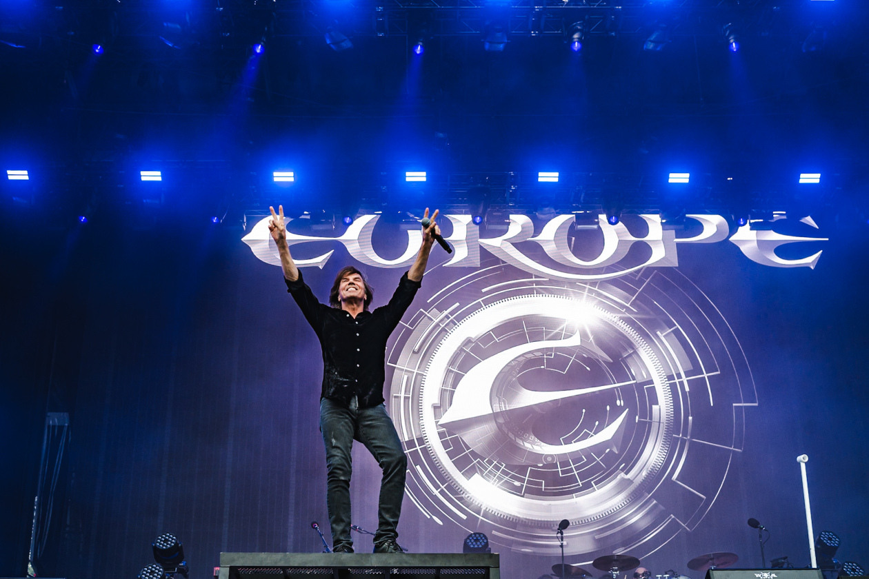Die Schweden sorgten mit Tracks wie "The Final Countdown" für eine riesige Open-Air-Party. – Europe.