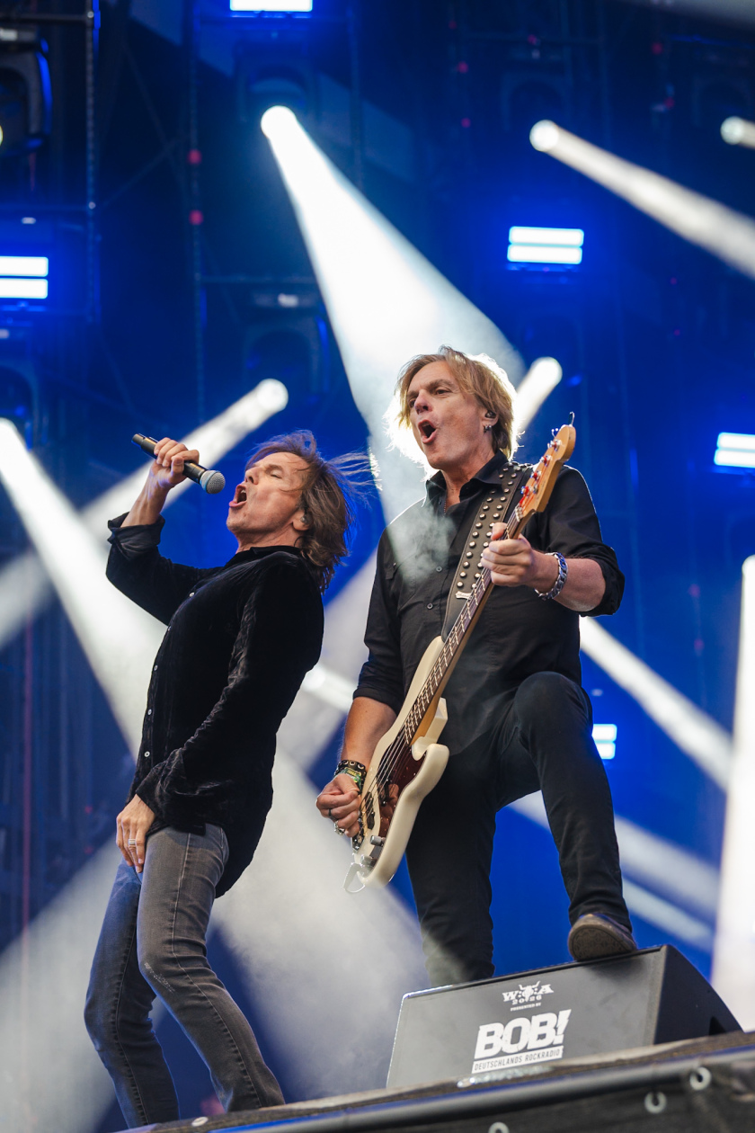 Die Schweden sorgten mit Tracks wie "The Final Countdown" für eine riesige Open-Air-Party. – Europe.