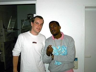 Kanye mit LAUT-Mitarbeiter Alexander Engelen