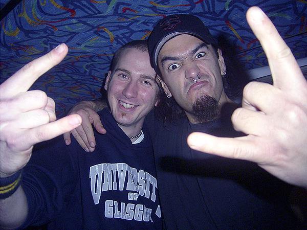 Robb Flynn mit Christian Schlegel