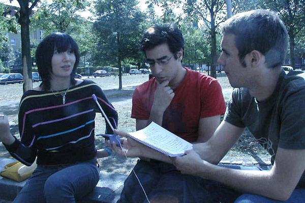 Karen, Brian und Philipp.