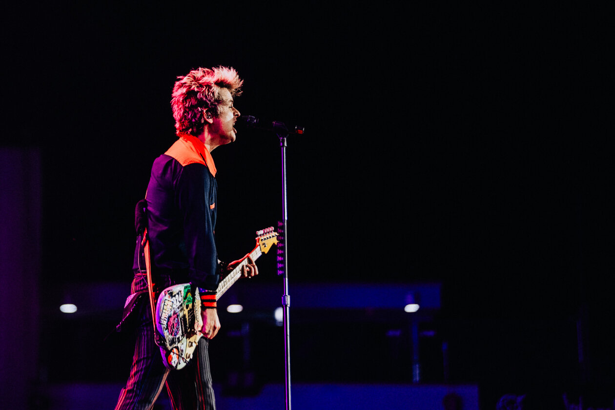 Green Day – Headliner am Samstag: Wenn sich Billie Armstrong und Band ankündigen, ist es vor der Hauptbühne brechend voll. – Billie Joe Armstrong.