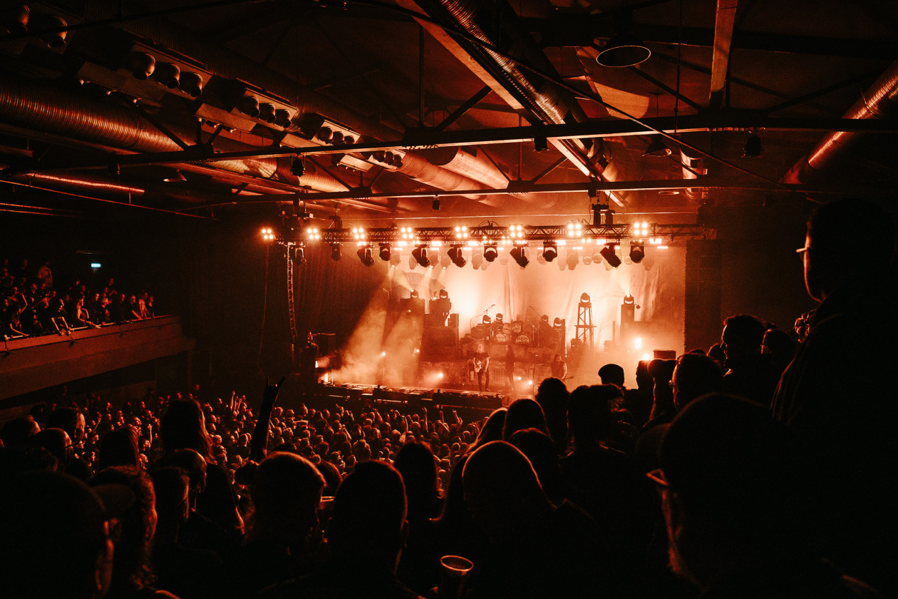 Metalcore/Melodic Death Metal pur: Sänger Marcus Bischoff und Band live. – Heaven Shall Burn.