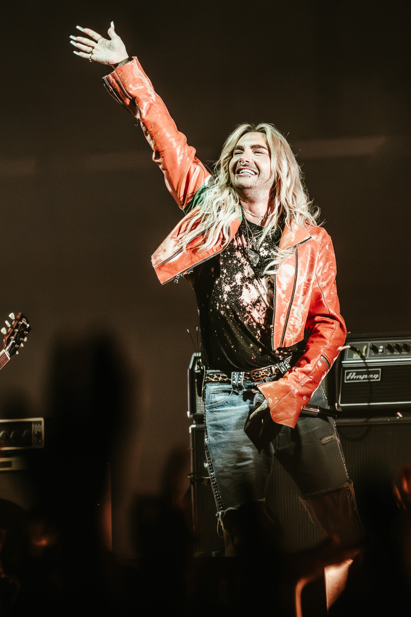 Gastspiel in der Hauptstadt: Kraftklub mit Tokio Hotel, Domiziana und Blond live. – Bill Kaulitz.