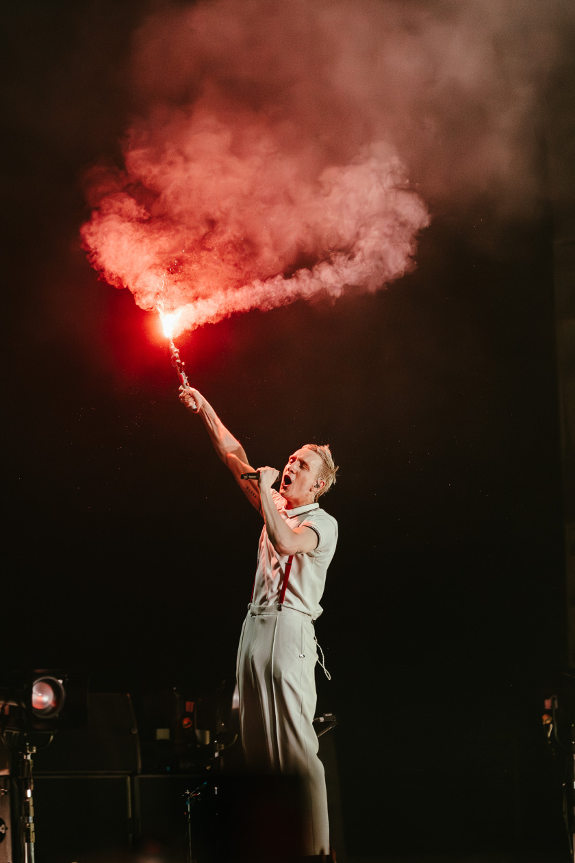 Gastspiel in der Hauptstadt: Kraftklub mit Tokio Hotel, Domiziana und Blond live. – Felix Brummer.