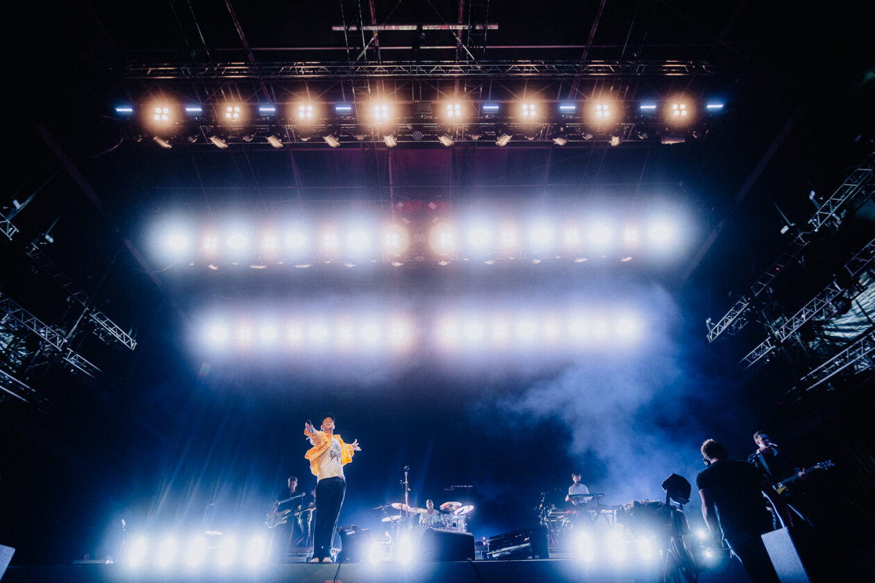 Zur Freude vieler Fans zu Gast in Berlin: Sänger Ryan Tedder und Kollegen. – One Republic.