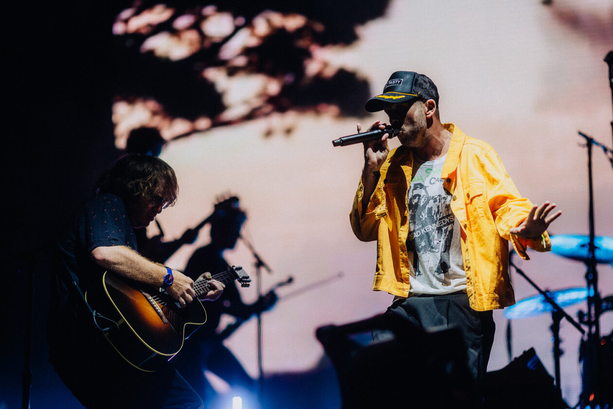 Zur Freude vieler Fans zu Gast in Berlin: Sänger Ryan Tedder und Kollegen. – One Republic.