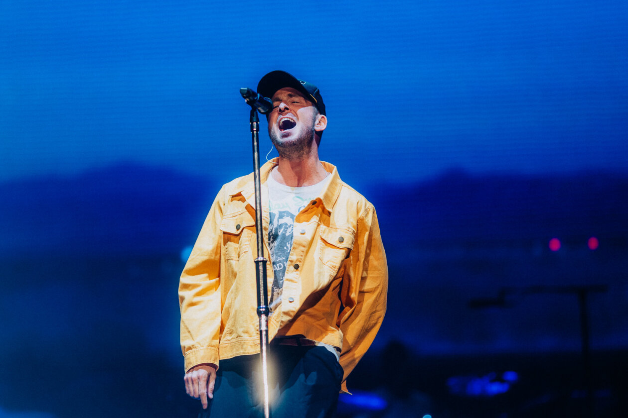 Zur Freude vieler Fans zu Gast in Berlin: Sänger Ryan Tedder und Kollegen. – One Republic.