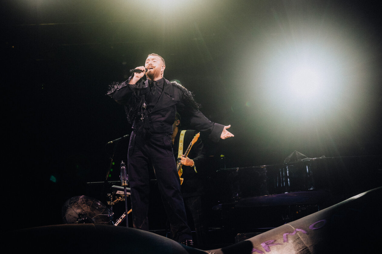 Der Popstar aus London trat am Festivalsonntag als Headliner auf. – Sam Smith.