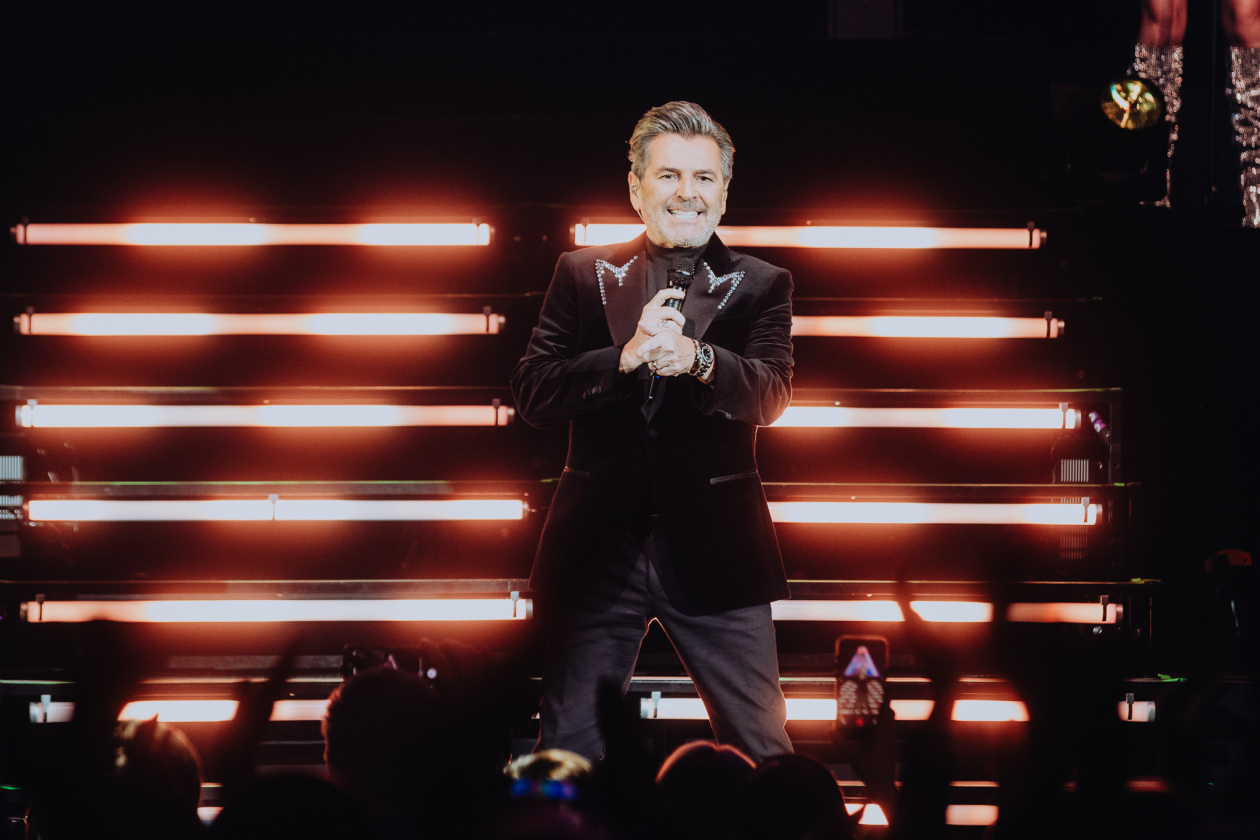 Beim Auftakt zur "Thomas Anders sings Modern Talking" -Tour 2026. – Thomas Anders.
