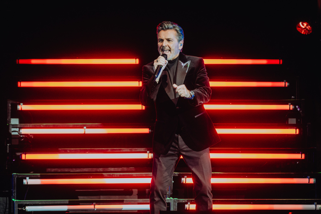 Beim Auftakt zur "Thomas Anders sings Modern Talking" -Tour 2026. – Thomas Anders.