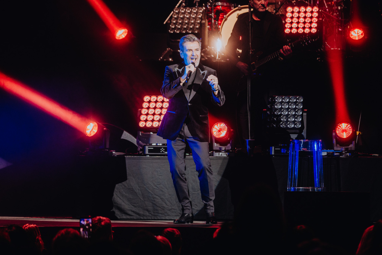 Beim Auftakt zur "Thomas Anders sings Modern Talking" -Tour 2026. – Thomas Anders.