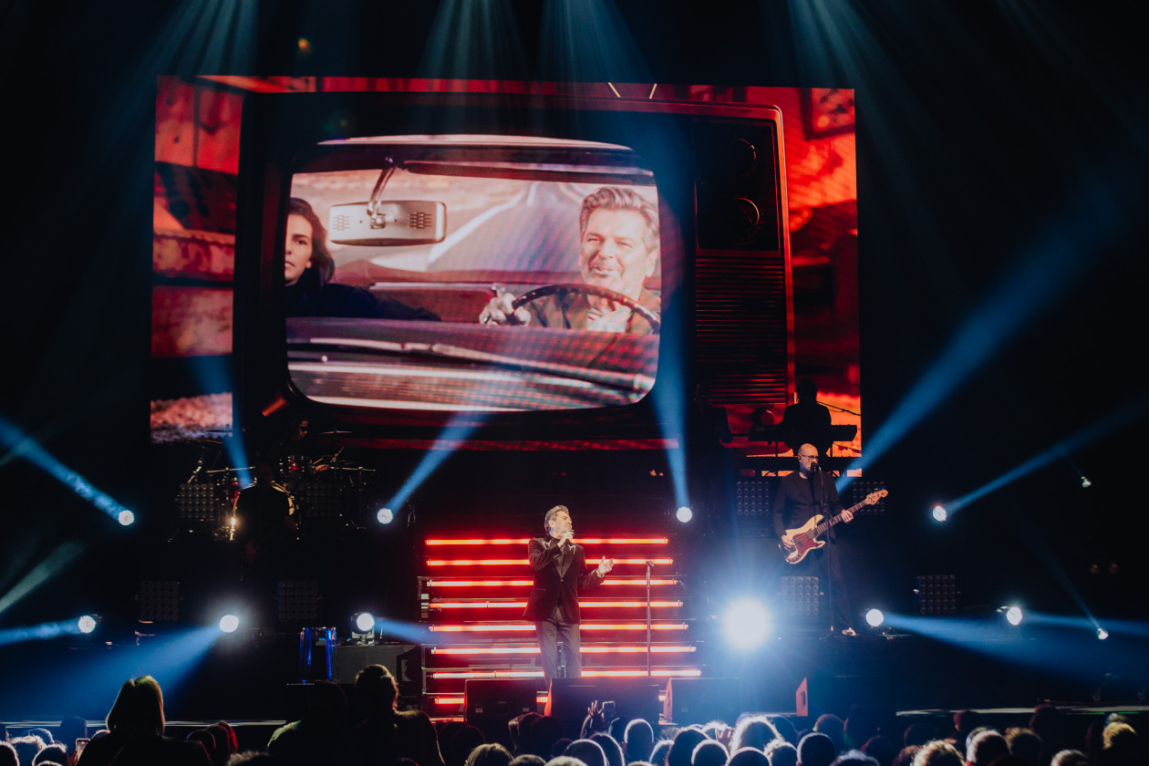 Beim Auftakt zur "Thomas Anders sings Modern Talking" -Tour 2026. – Thomas Anders.