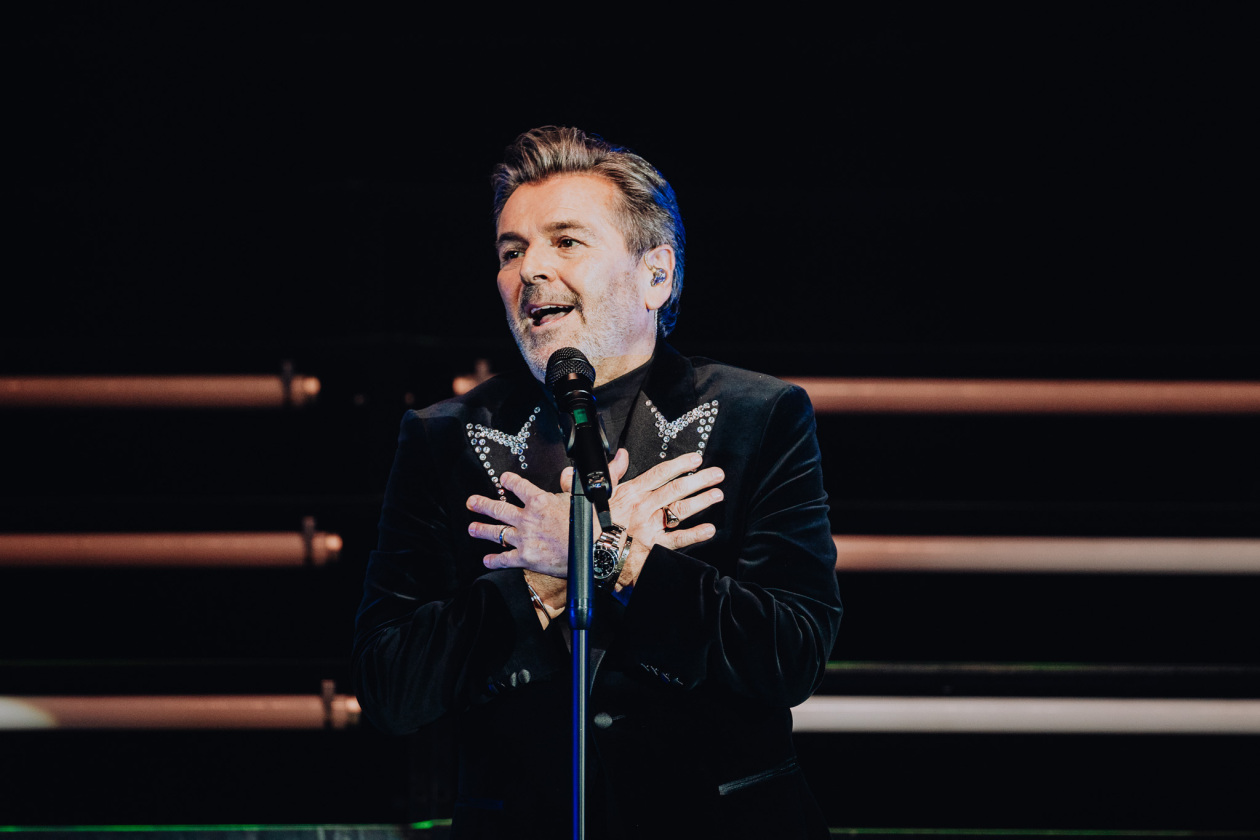 Beim Auftakt zur "Thomas Anders sings Modern Talking" -Tour 2026. – Thomas Anders.