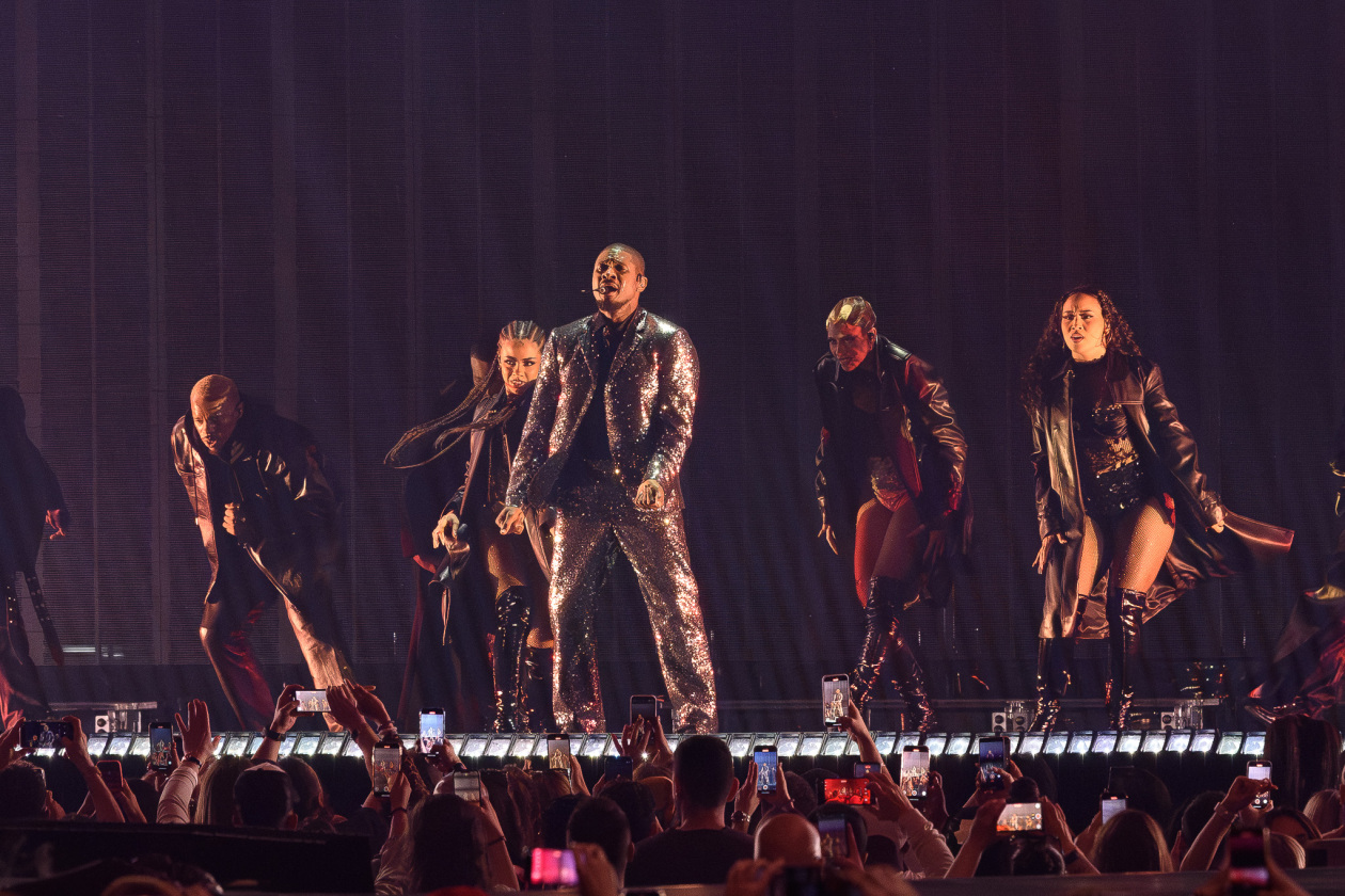 R'n'B-Alarm: der US-Star in der Hauptstadt. – Usher.