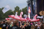Sonne satt in Scheeßel: Rise Against, Electric Callboy, Biffy Clyro, Olli Schulz, The Prodigy, Hot Water Music u.a., Hurricane, 2025 | © laut.de (Fotograf: Björn Buddenbohm)