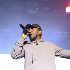 Kendrick on stage.